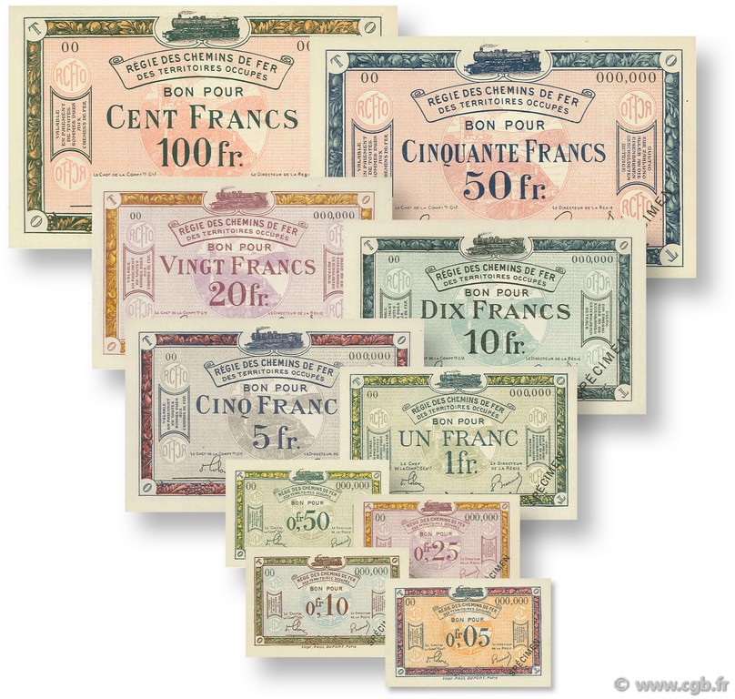5 Centimes au 100 Francs FRANCE Regionalismus und verschiedenen  1923 JP.135.01s/10s ST