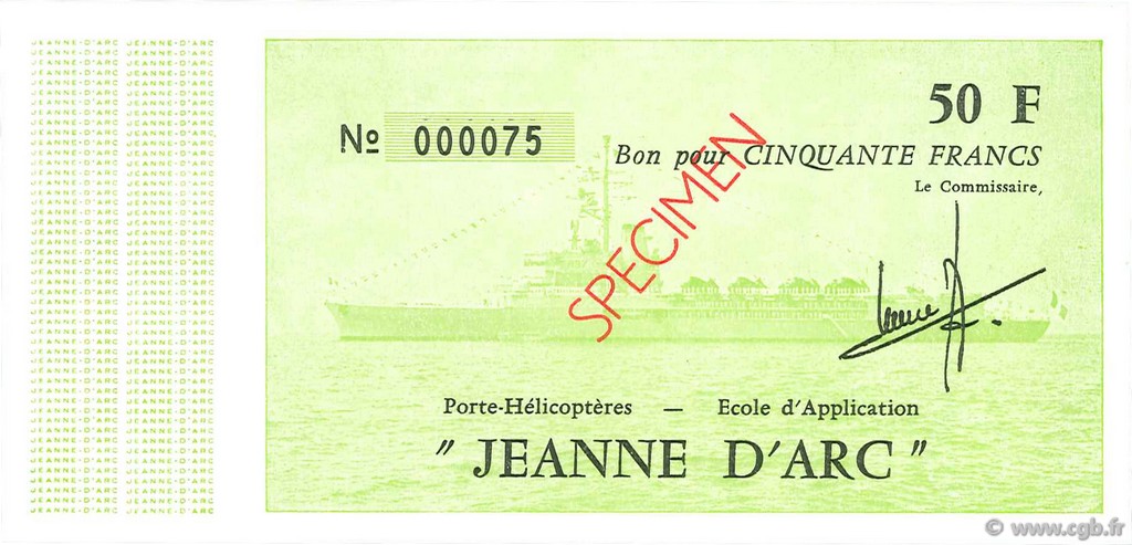 50 Francs vert FRANCE regionalism and miscellaneous  1981 Kol.225f UNC