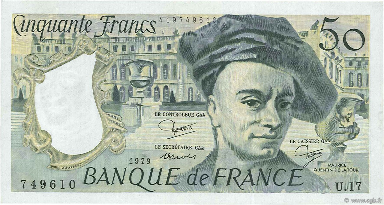 50 Francs QUENTIN DE LA TOUR FRANCE  1979 F.67.05 pr.NEUF
