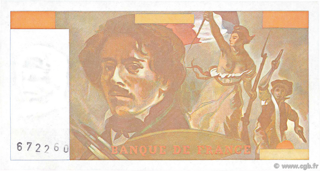 100 Francs DELACROIX FRANCE  1981 F.69.05 UNC