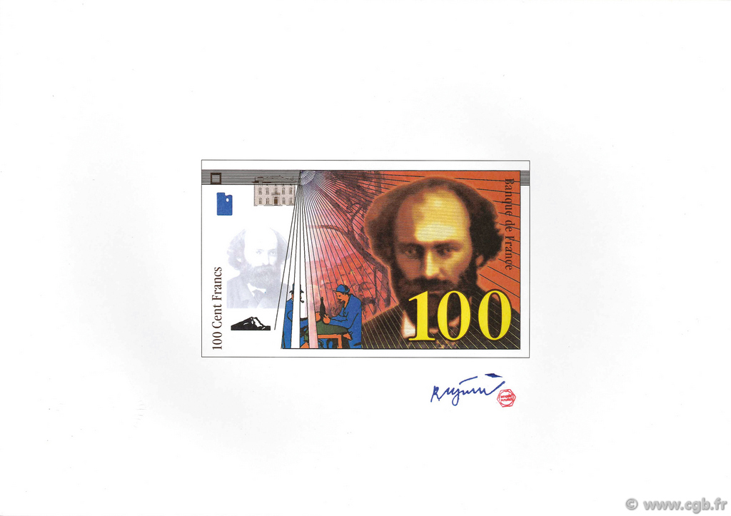 100 Francs CÉZANNE FRANCE  1997 F.74E.01 UNC