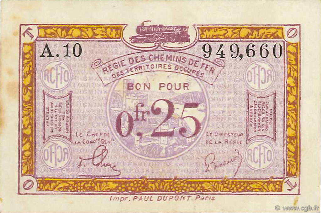 25 Centimes FRANCE regionalism and miscellaneous  1923 JP.135.03 VF