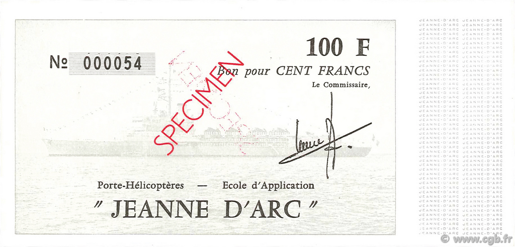 100 Francs FRANCE regionalismo y varios  1981  FDC