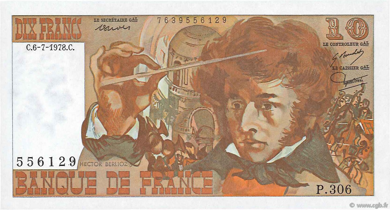10 Francs BERLIOZ FRANCE  1978 F.63.25 NEUF