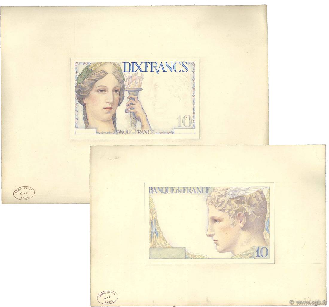 10 Francs - 300 Francs FRANKREICH  1938 NE.1927 fST+