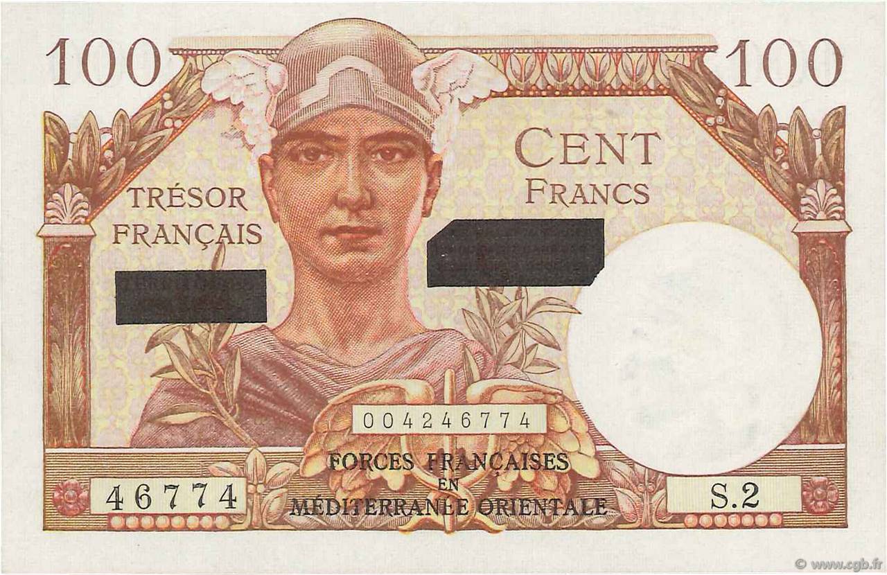 100 Francs SUEZ FRANCE  1956 VF.42.01 AU-