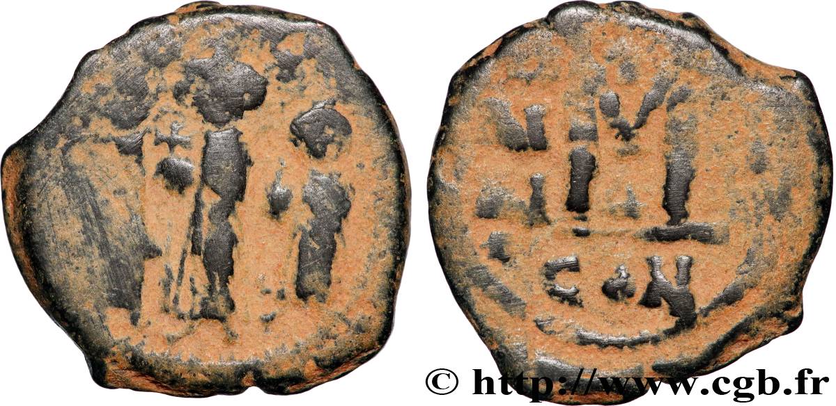 HERACLIUS, HERACLIUS CONSTANTINE and HERACLONAS Follis VF