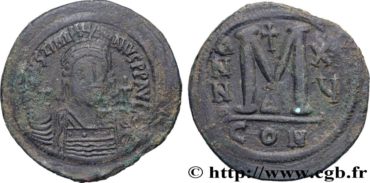 JUSTINIAN I Follis XF