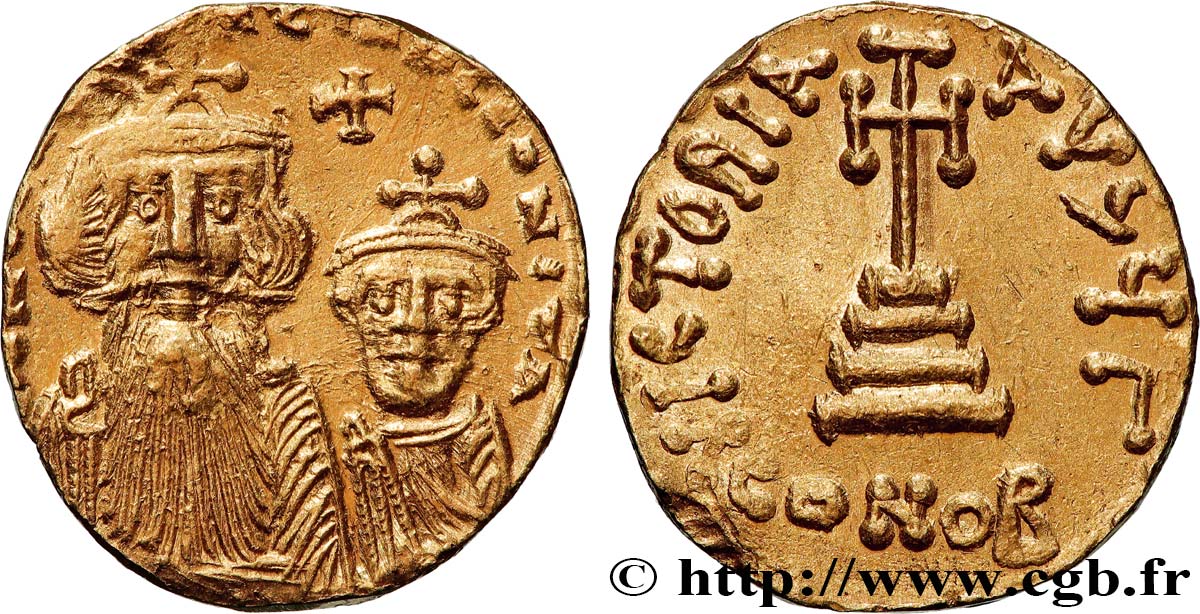 HERACLIUS and HERACLIUS CONSTANTINE Solidus AU