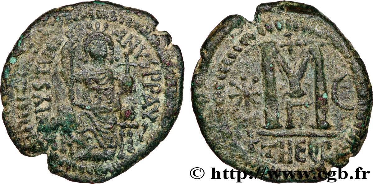 GIUSTINIANO I Follis BB