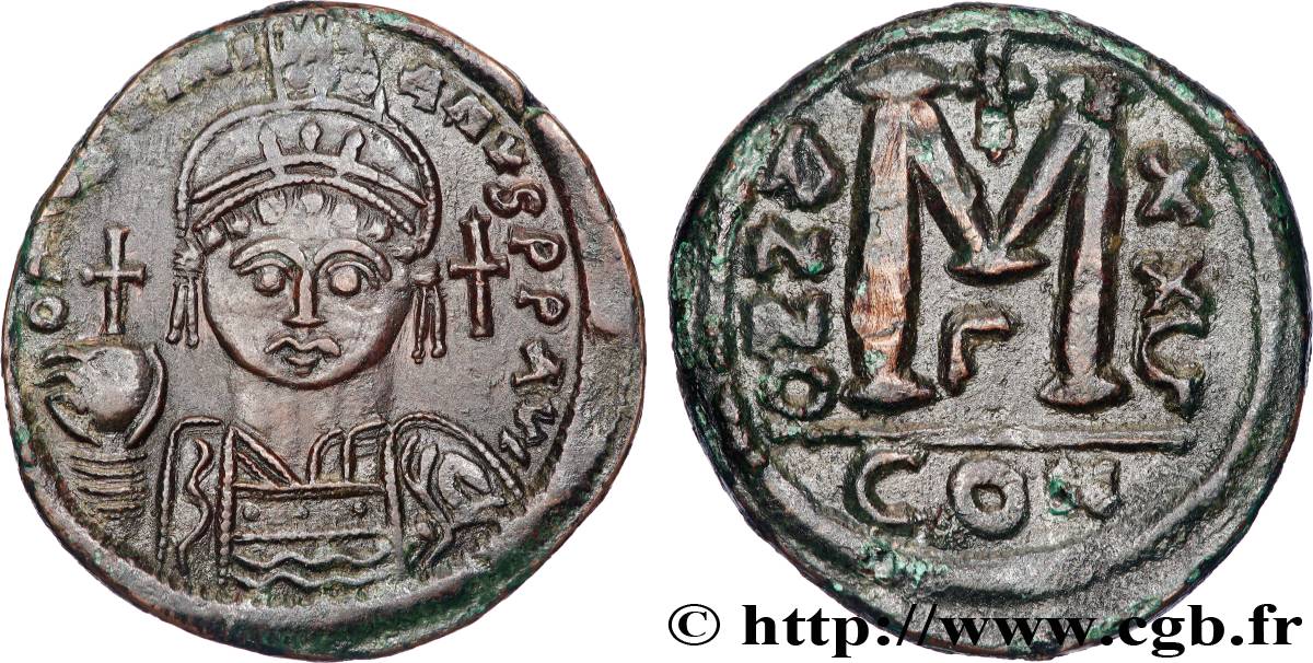 JUSTINIANO I Follis MBC+/MBC