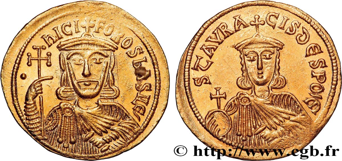 NICÉFORO I y STAURACIO  Solidus EBC
