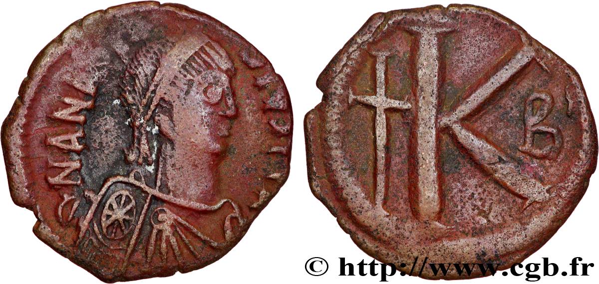 ANASTASIUS Follis XF