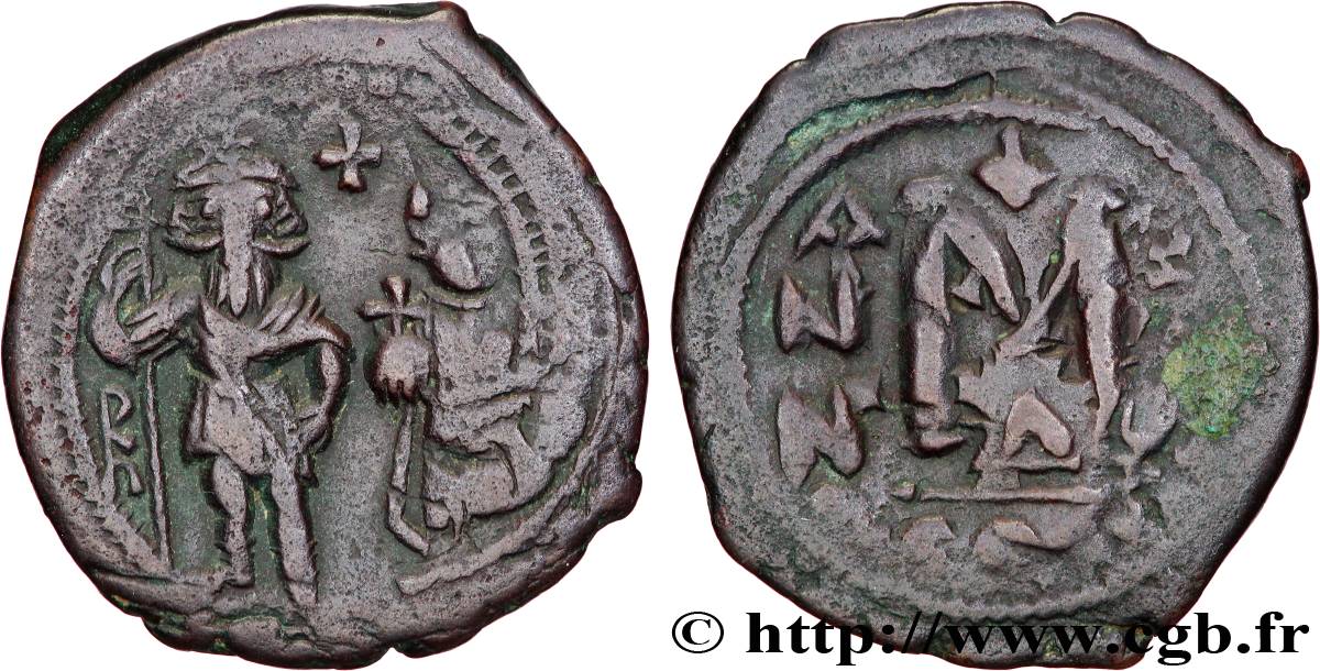 HERACLIUS and HERACLIUS CONSTANTINE Follis XF