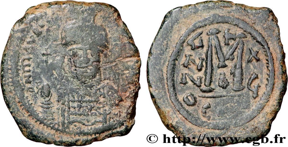 MAURICIUS TIBERIUS Follis q.BB/BB