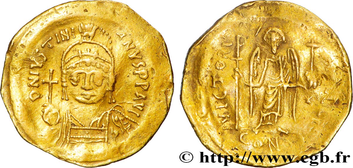 JUSTINIEN Ier Solidus TTB