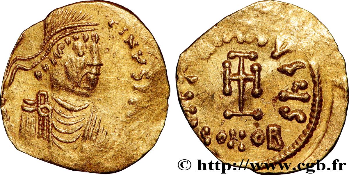 CONSTANTINE IV, HERACLIUS and TIBERIUS Tremissis AU