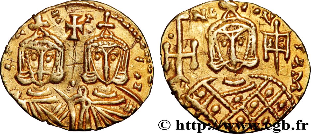 CONSTANTINO V y LEON IV Solidus EBC