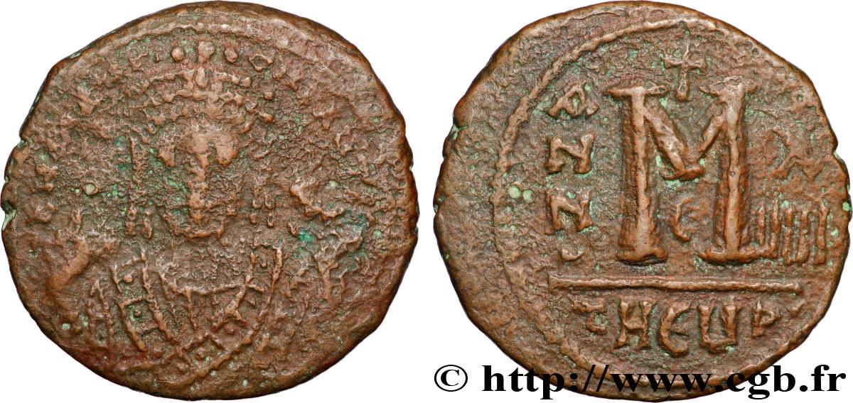 MAURICE TIBÈRE Follis TB+/TTB