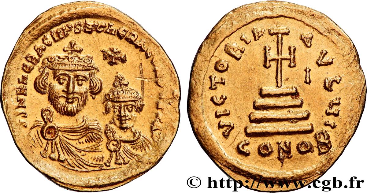 HERACLIUS and HERACLIUS CONSTANTINE Solidus AU