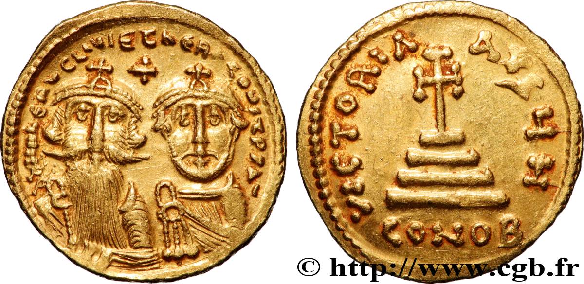HÉRACLIUS et HÉRACLIUS CONSTANTIN Solidus SUP