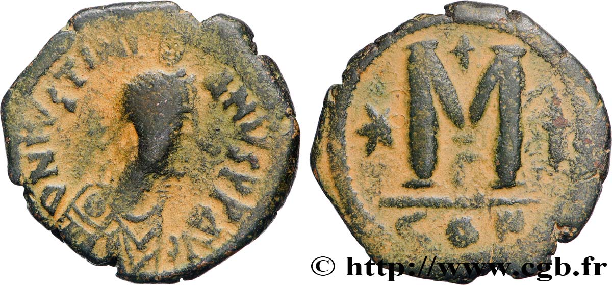 JUSTINIAN I Follis VF/XF