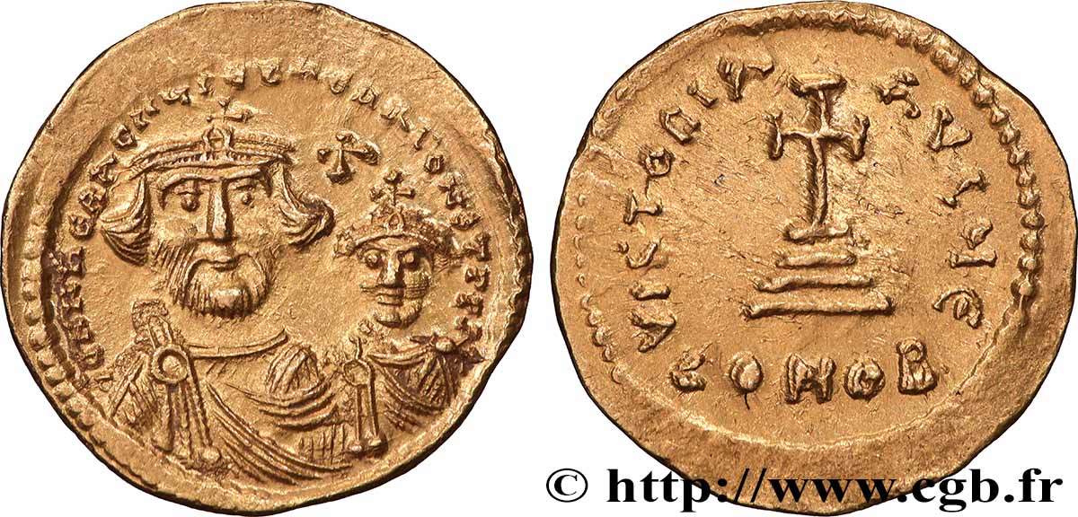HÉRACLIUS et HÉRACLIUS CONSTANTIN Solidus SUP