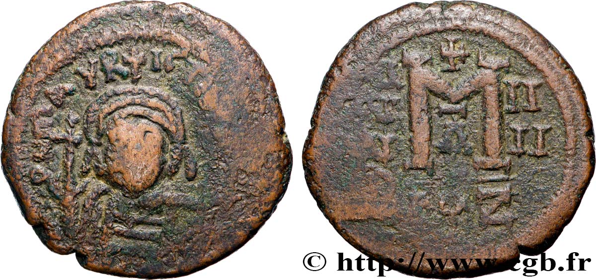 MAURICIUS TIBERIUS Follis MB