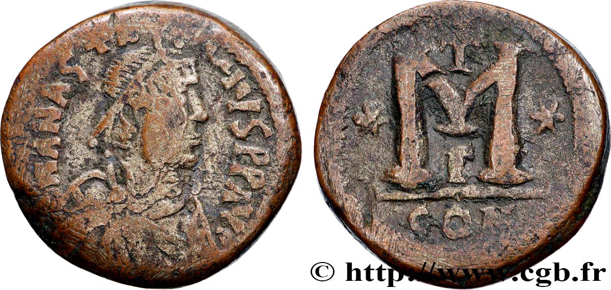 ANASTASIUS Follis VF/VF