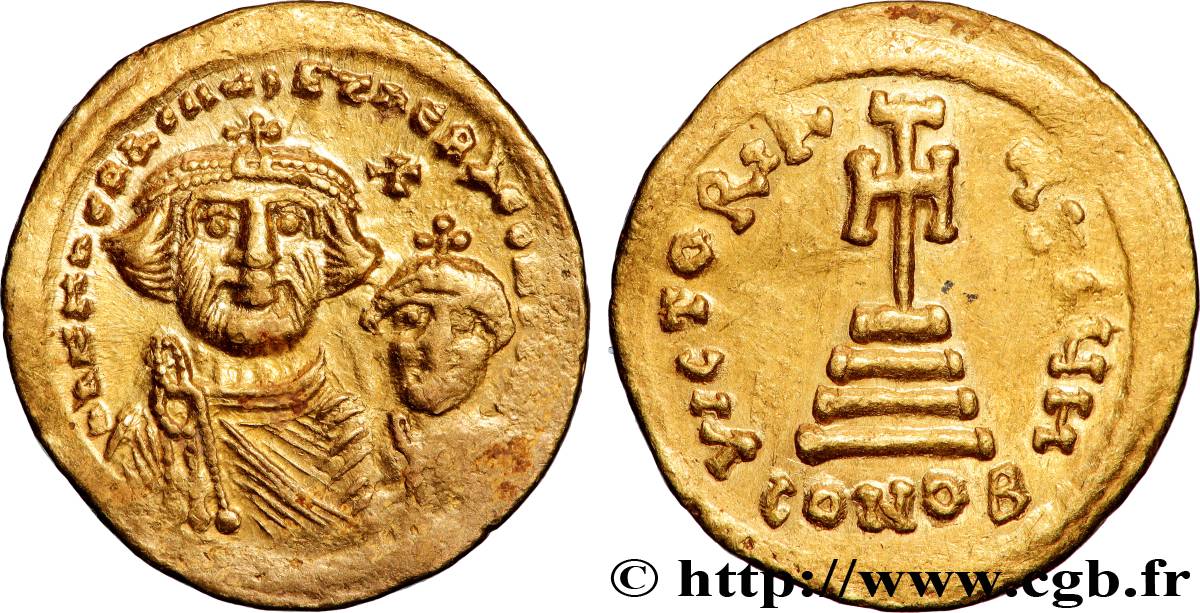 HÉRACLIUS et HÉRACLIUS CONSTANTIN Solidus TTB+