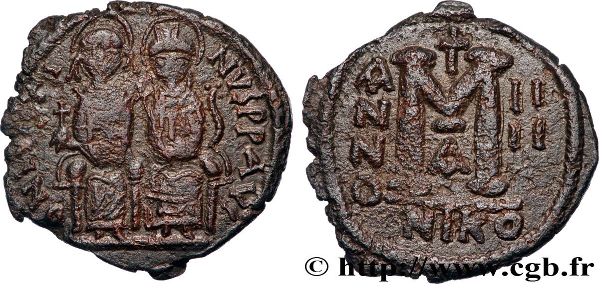 GIUSTINO II e SOFIA Follis BB