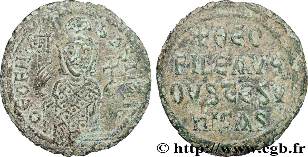 MICHEL II et THÉOPHILE Follis TB+