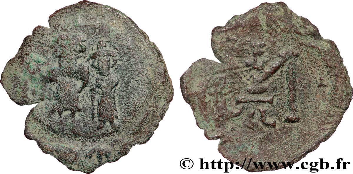 CONSTANS II et CONSTANTIN IV Follis TB