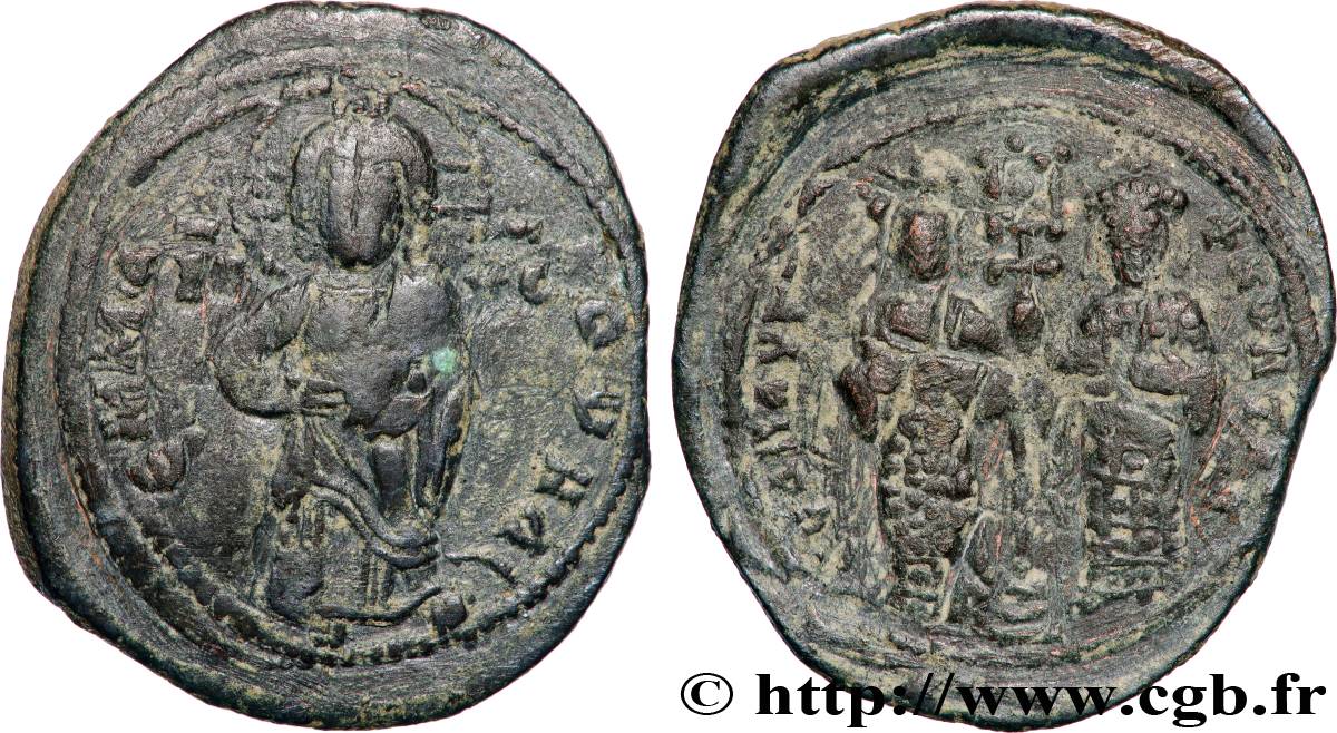 CONSTANTINE X DUCAS and EUDOCIA Follis VF