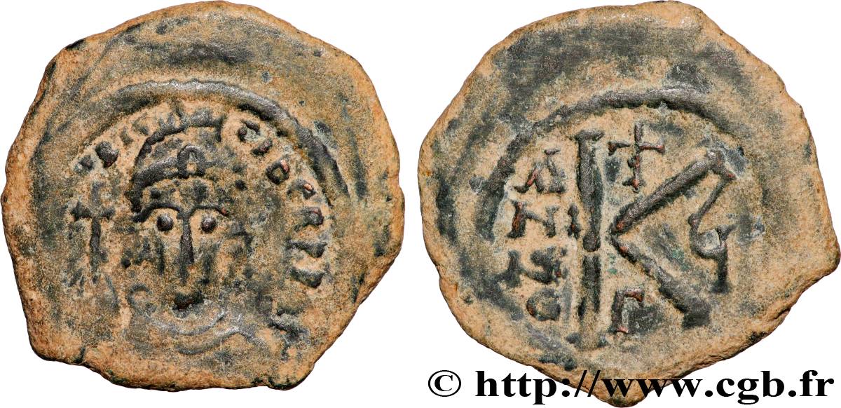 MAURICE TIBERIUS Follis VF/XF