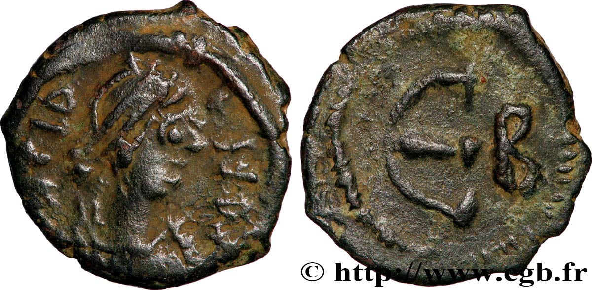 TIBERIUS II CONSTANTINE Pentanummium XF
