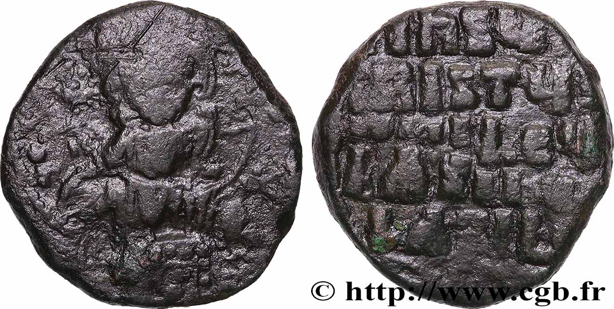 BASILIOS DER MAKEDONER II und CONSTANTINUS VIII Follis S/fSS