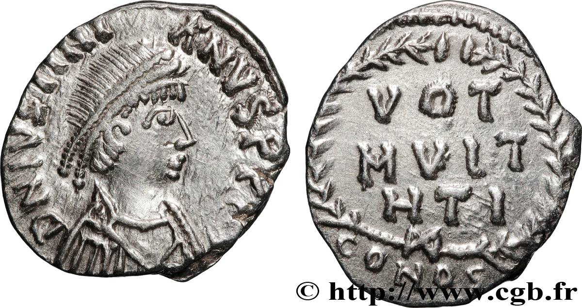 JUSTINIAN I Silique 1er type AU