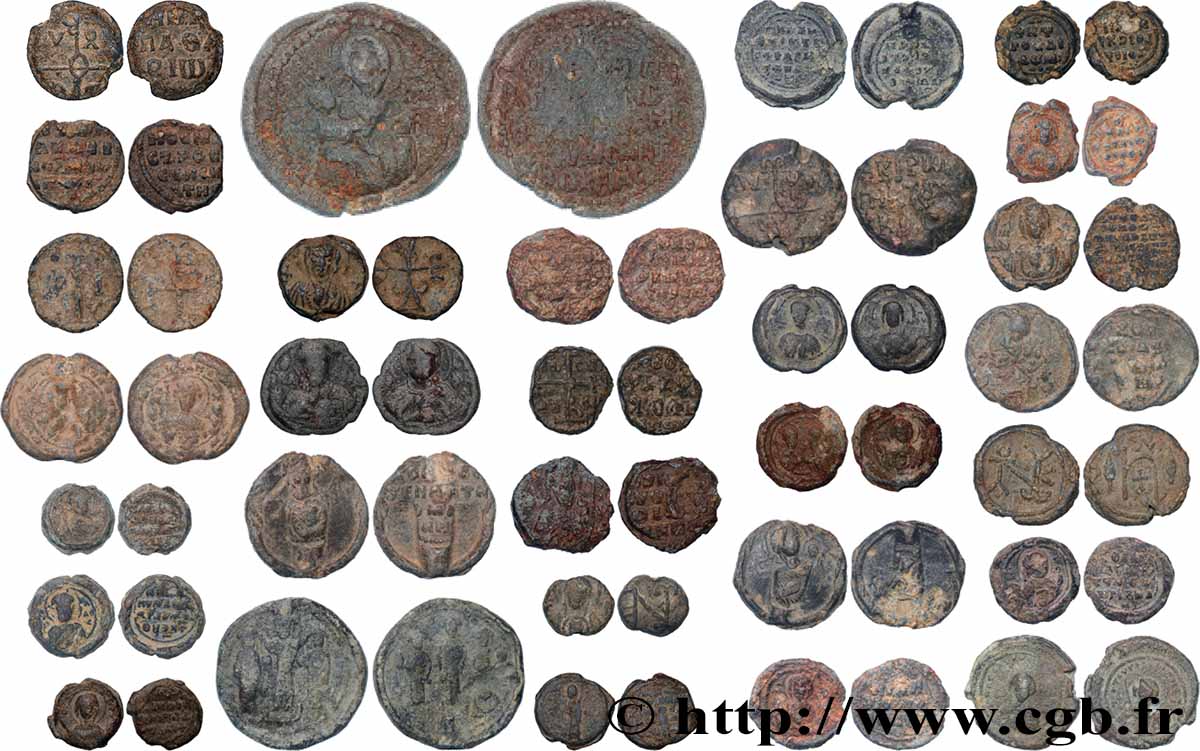 LOTS Lot de 30 sceaux byzantins lot