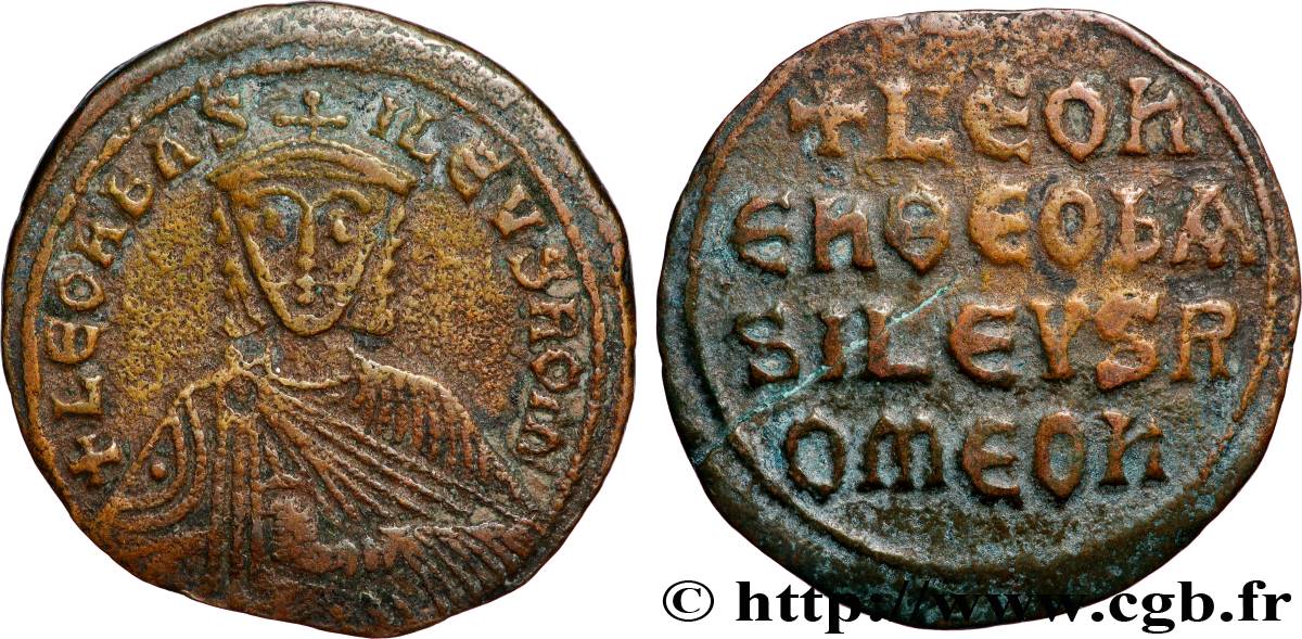 LEO VI THE WISE Follis VF