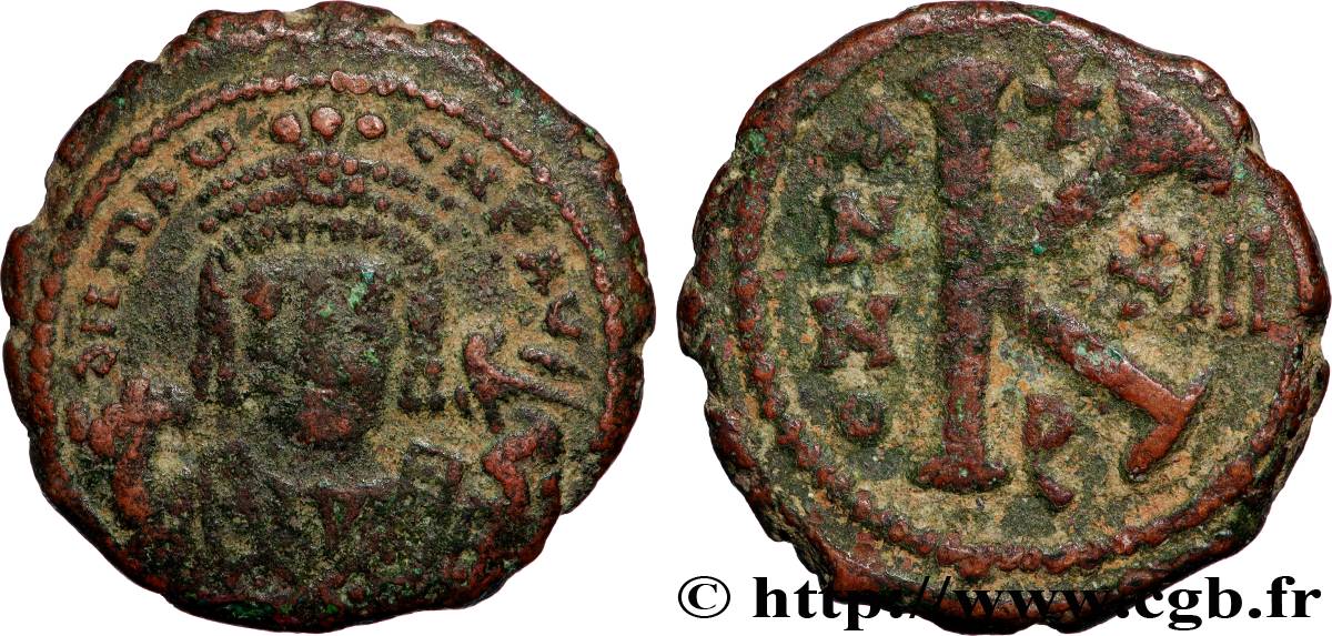 MAURICIUS TIBERIUS Demi-follis VF