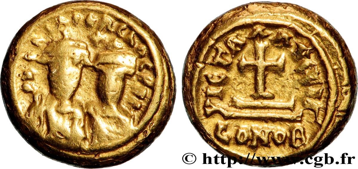 HERACLIUS and HERACLIUS CONSTANTINE Solidus XF/AU