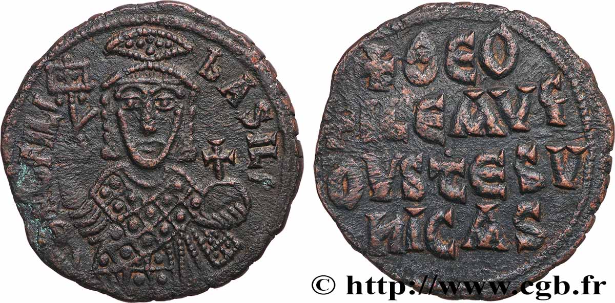 MICHEL II et THÉOPHILE Follis TTB+