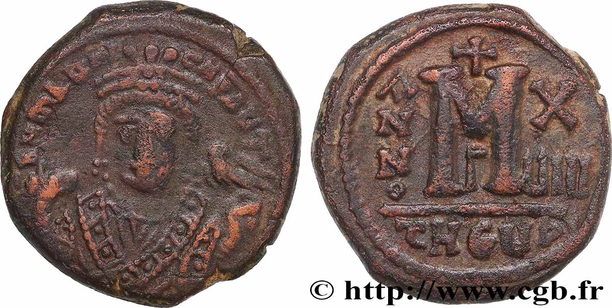 MAURICE TIBÈRE Follis TTB