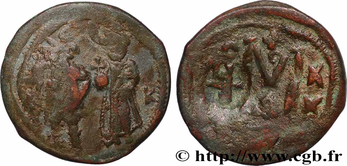 HÉRACLIUS et HÉRACLIUS CONSTANTIN Follis TB+