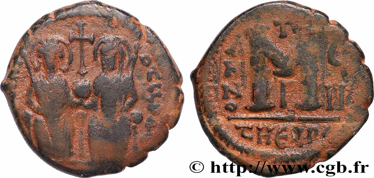 JUSTIN II et SOPHIE Follis TTB