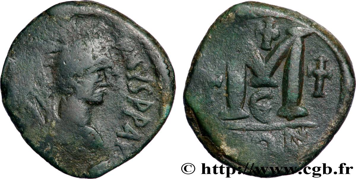 JUSTINIAN I Follis VF/VF