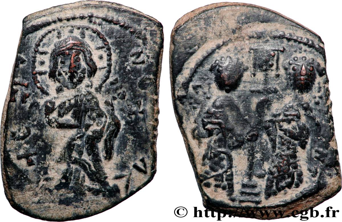 CONSTANTINE X DUCAS and EUDOCIA Follis XF