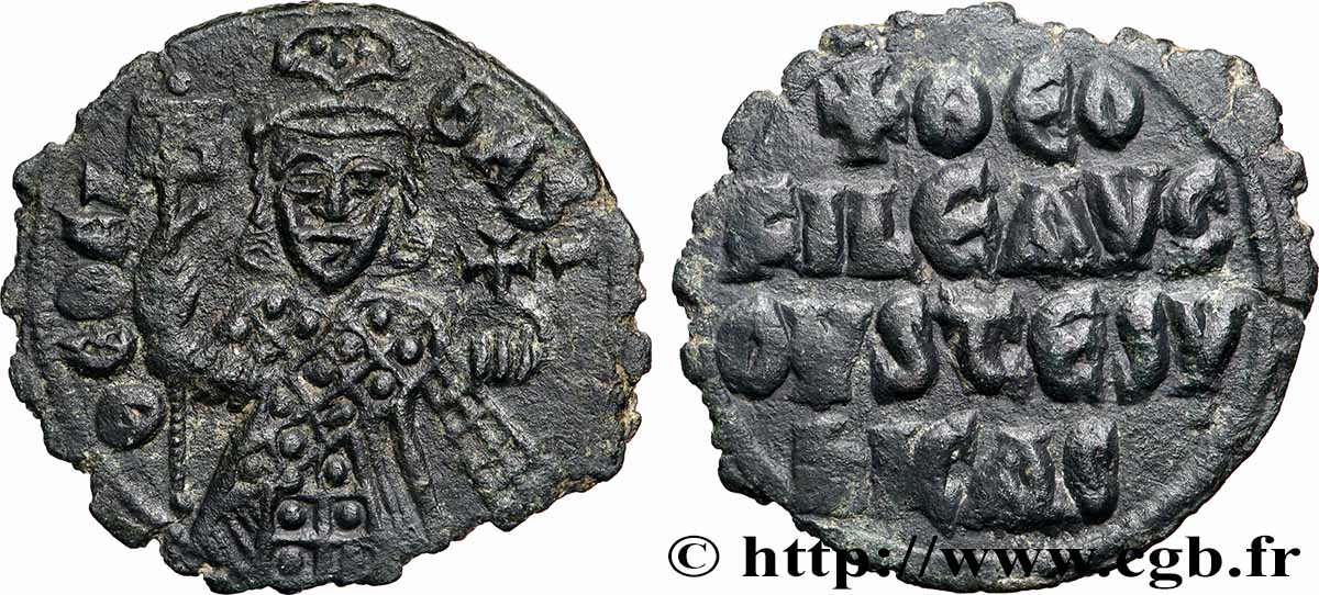 MICHEL II et THÉOPHILE Follis TTB