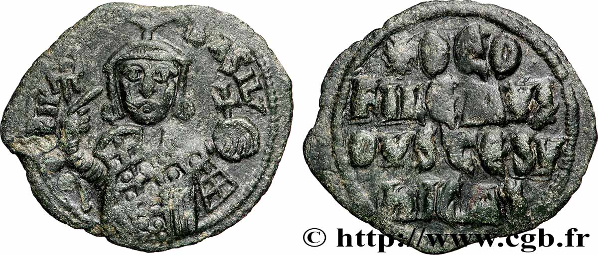 MICHEL II et THÉOPHILE Follis TTB